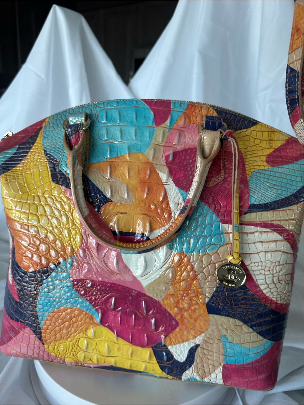 Brahmin Large Duxbury Satchel & Matching Wallet Set — Expression Melbourne - Picture 8 of 9